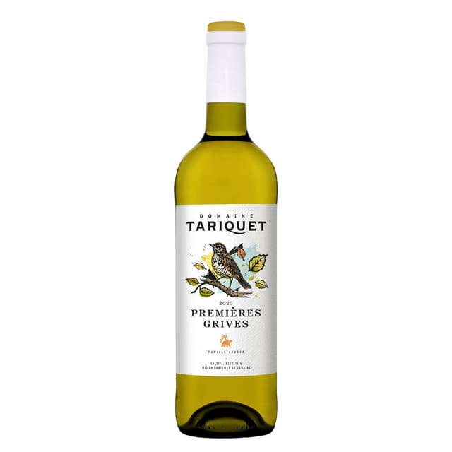 3359880100025 - Côtes de Gascogne blanc IGP - Domaine TARIQUET cuvée Premières Grives