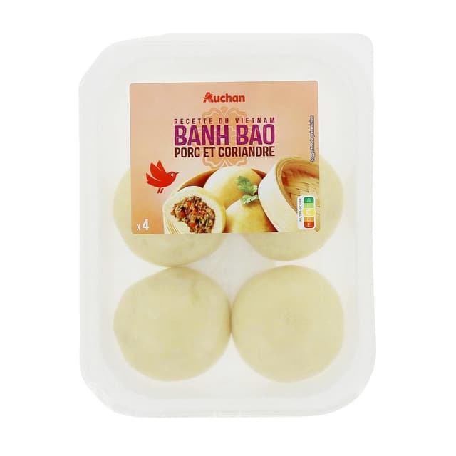 3596710510825 - Auchan - Banh bao au porc et à la coriandre