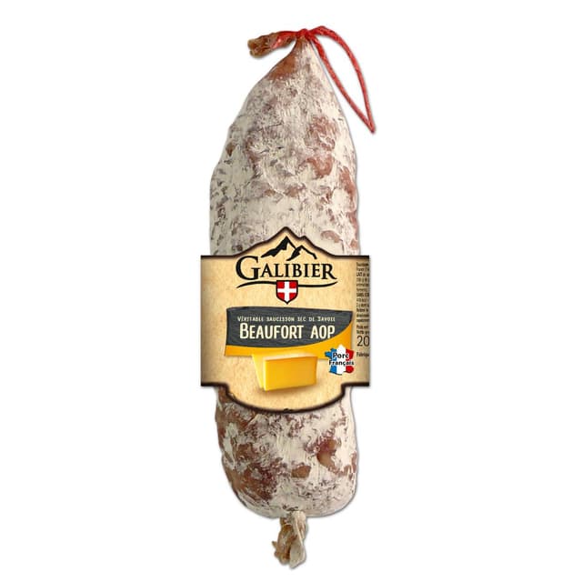 3375220021225 - Galibier - Saucisson sec au Beaufort AOP pur porc