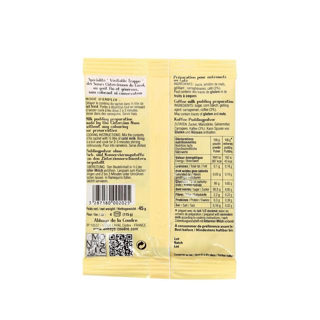 3287180002025 - Abbaye De La Coudre - Préparation pour flan au café 