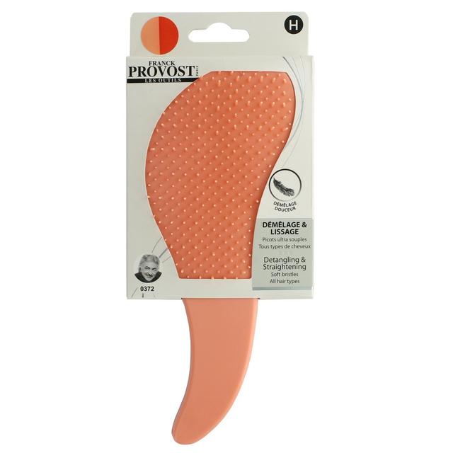 3700206703725 - Franck Provost - Brosse démélante en plastique avec picots ultra souples coloris aléatoire