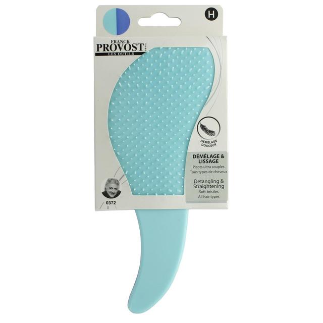 3700206703725 - Franck Provost - Brosse démélante en plastique avec picots ultra souples coloris aléatoire