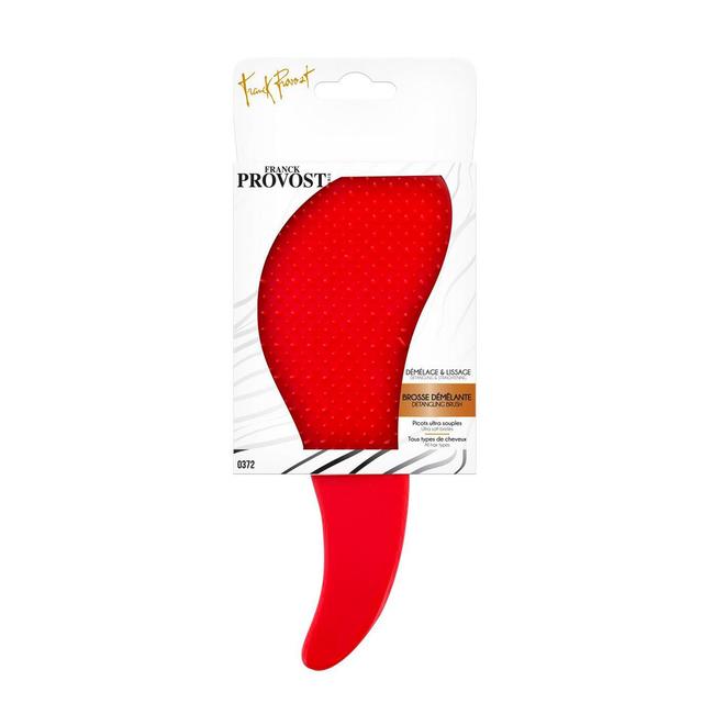 3700206703725 - Franck Provost - Brosse démélante en plastique avec picots ultra souples coloris aléatoire