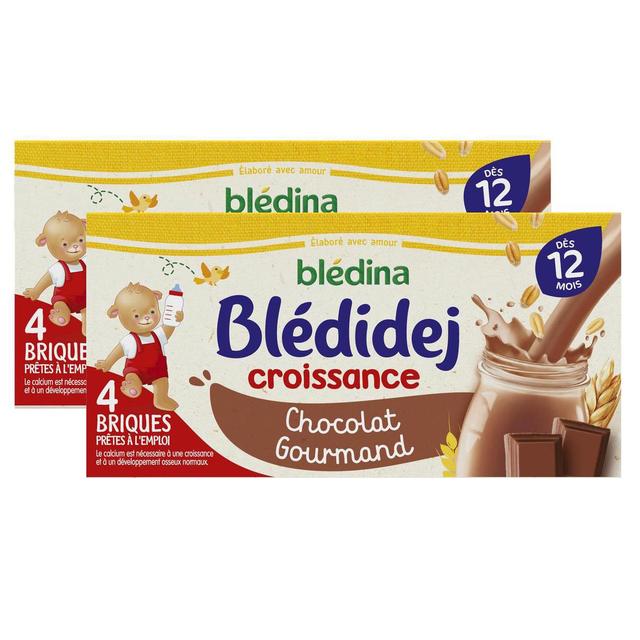 2050000394225 - Blédina - Blédi'dej - Céréales Lactées Chocolat Brique Bébé Dès 12 mois