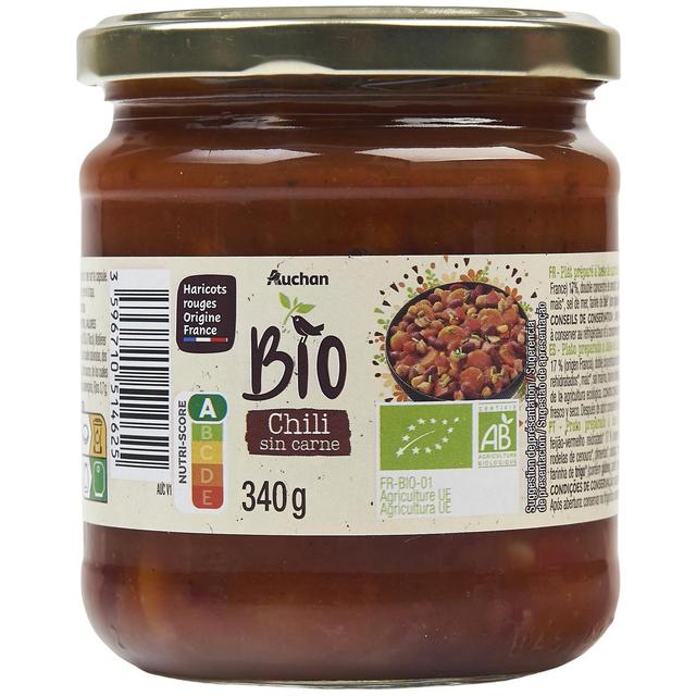 3596710514625 - Auchan BIO - Chili sin carne Bio