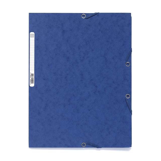 3130630555025 - Exacompta - Chemise plate à élastique 24 x 32 cm bleu