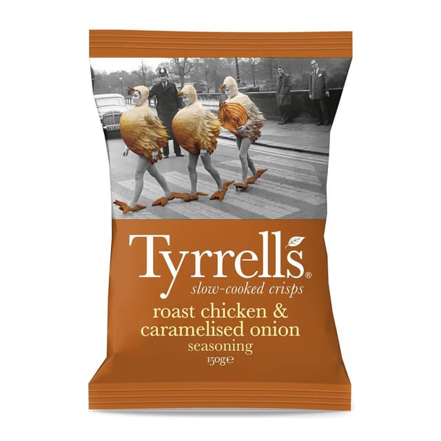 3336972305025 - Tyrrell's - Chips poulet rôti et oignons caramélisés