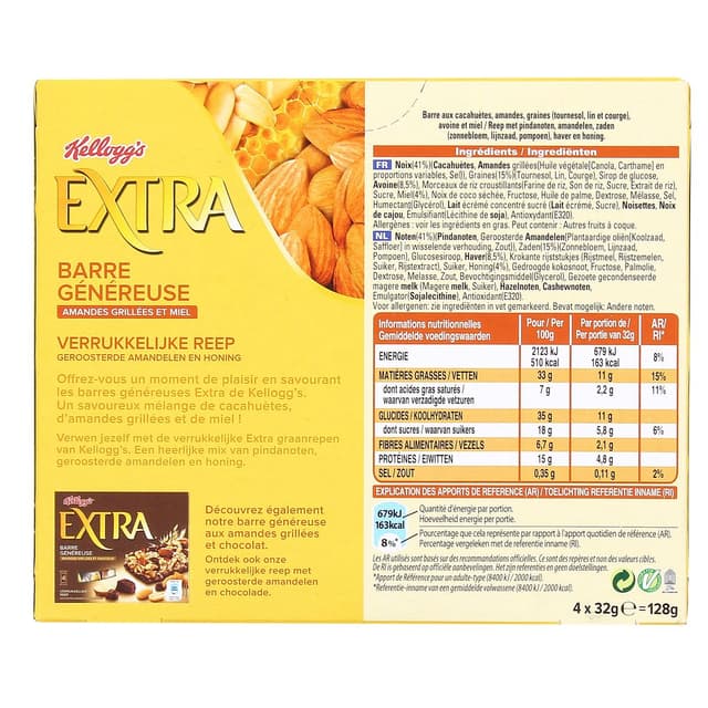 5053827176125 - Kellogg's - Barres Céréales Extra Miel