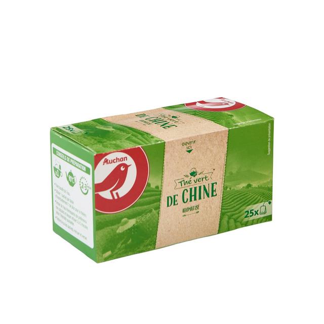 3596710486625 - Auchan - Thé vert de Chine aromatisé