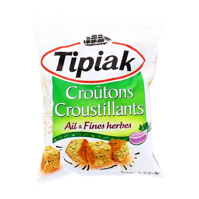 3185201517025 - Tipiak - Croûtons croustillants ail et fines herbes