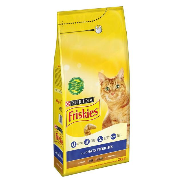 7613036218825 - Purina - Friskies - Croquettes Dinde Poulet Légumes pour chat adulte stérilisé