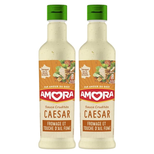 2050000419225 - Amora - Sauce Crudités Caesar Fromage et touche d'ail fumé