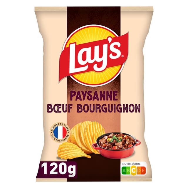 3168930179825 - Lay's - Chips Saveur Boeuf Bourgignon
