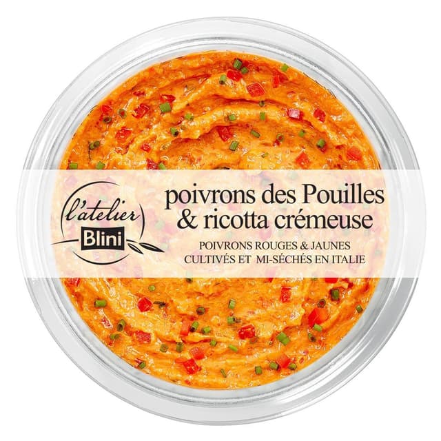 3292070010226 - Atelier Blini - Poivrons des Pouilles & Ricotta Crémeuse