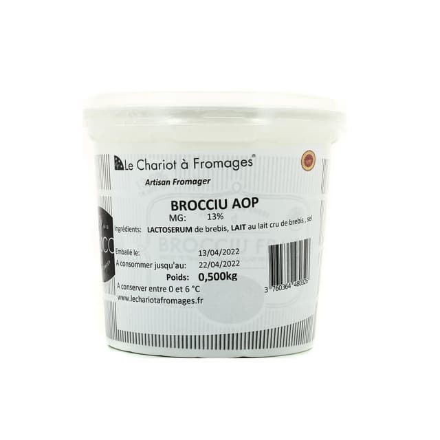 3760364480326 - Le Chariot à fromages, Artisan Fromager - Brocciu AOP - Lait de brebis cru