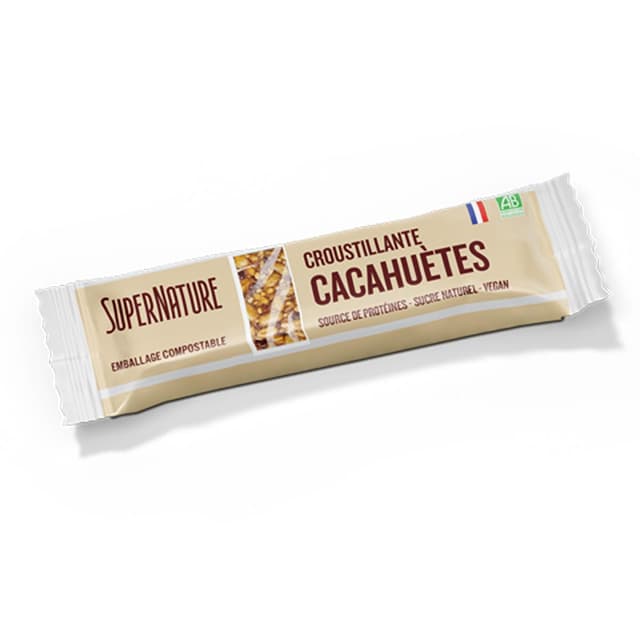 3760372130626 - Super Nature - Barre Croustillante Cacahuètes Bio