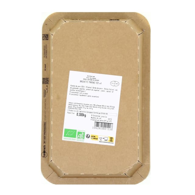 3462800001026 - Prés Gourmands - Brochettes de Porc Marinées, Bio