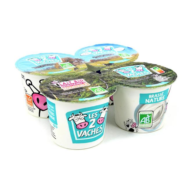 3661344961326 - Les 2 Vaches - Yaourt Brassé Nature Bio