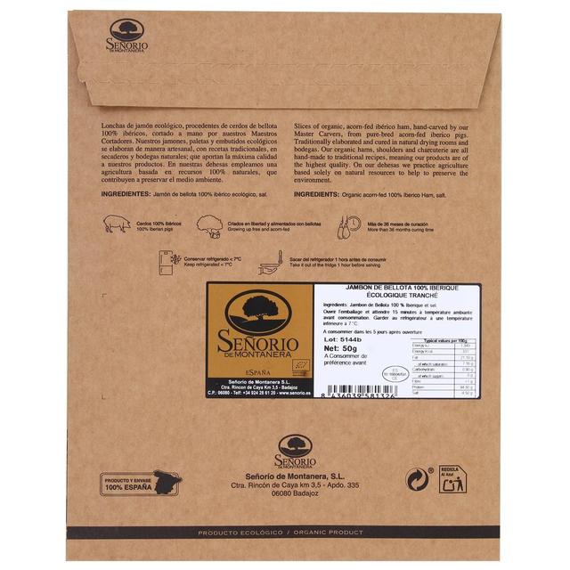 8436039581326 - Senorio de Montanera - Jambon Ibérique 100% Bellota, Bio