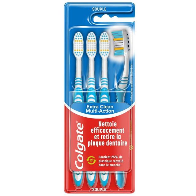 8718951602526 - Colgate - Brosses à dents multi-action Souple extra clean