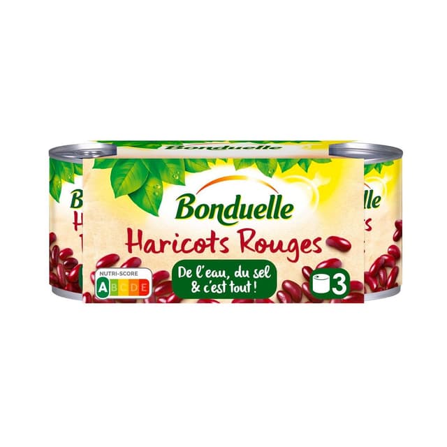 3083681163926 - Bonduelle - Haricots rouges jus nature