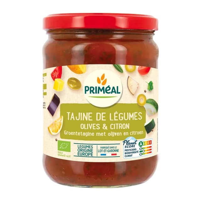 3380380114526 - Priméal - Tajine de légumes citron olive bio
