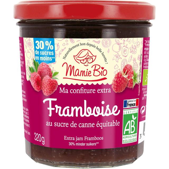 3456300006926 - Mamie Bio - Confiture extra framboise bio, au sucre de canne Equitable