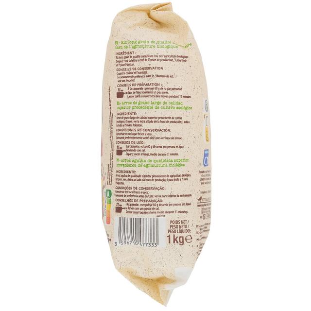 3596710477333 - Auchan BIO - Riz basmati Bio