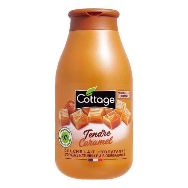 3141380059626 - Cottage - Douche Lait Hydratante Tendre Caramel 97% d'ingrédients d'origine naturelle