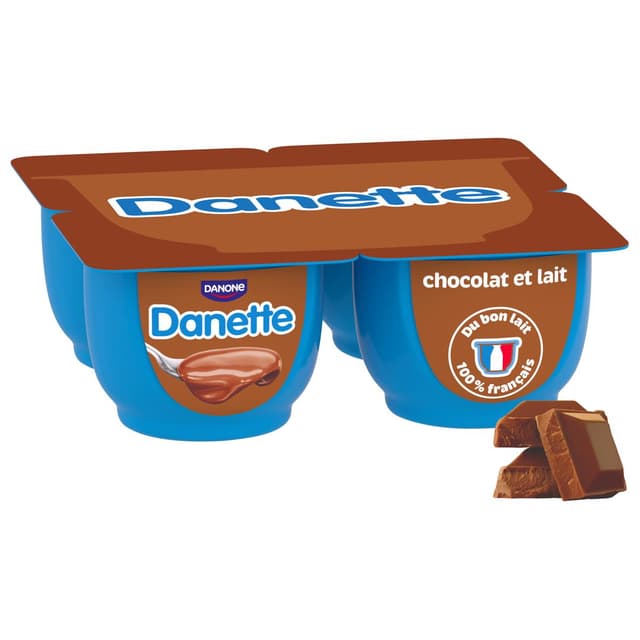 3033491529726 - Danette - Crème dessert chocolat au lait