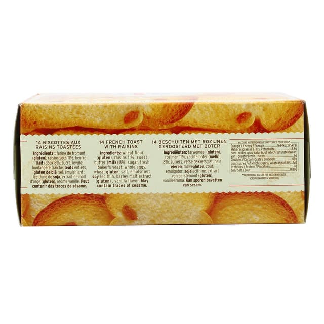 3162900000027 - Albert Ménès - Biscottes au beurre et aux raisins toastées