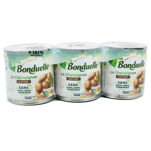 3083681120127 - Bonduelle - Champignons entiers sans sulfite et sans additif