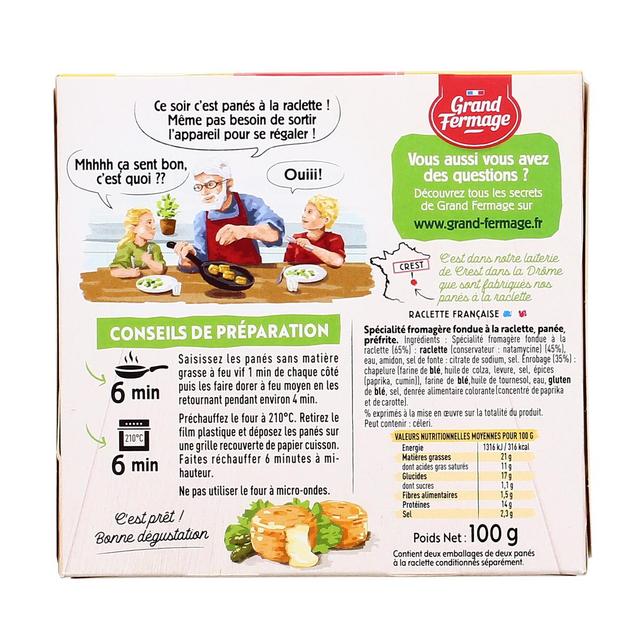 3523230060127 - Grand Fermage - Panés à la raclette