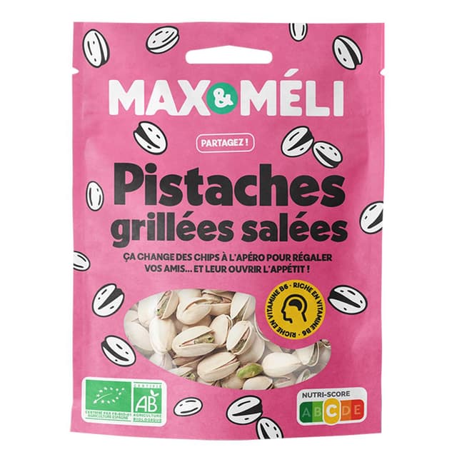 3760099531027 - Max et Méli - Pistaches Bio salées grillées