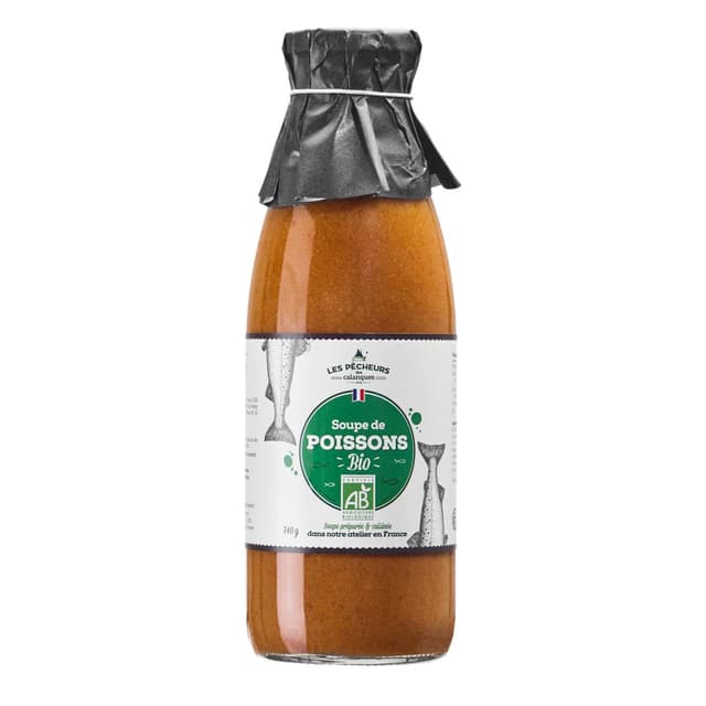 3183811011827 - Les Pêcheurs des Calanques - Soupe de Poissons Bio en bouteille