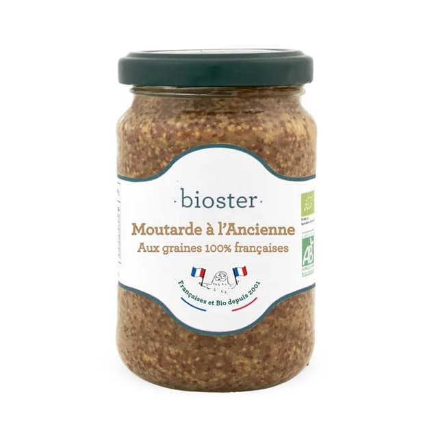 3760128282227 - Bioster - Moutarde à l'Ancienne bio aux graines origine France