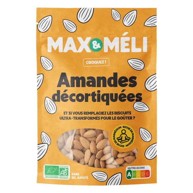 3760099532727 - Max et Méli - Amandes Décortiqués Bio