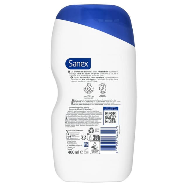 8718951763227 - Sanex - Crème de douche Hydratante Protectrice pH Neutre Protection