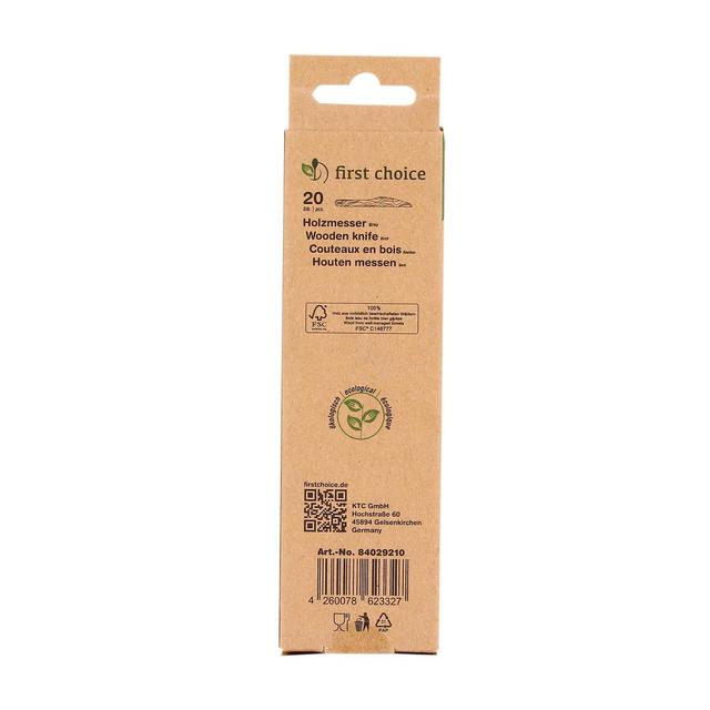 4260078623327 - First Choice - Couteaux en Bois 100% naturel