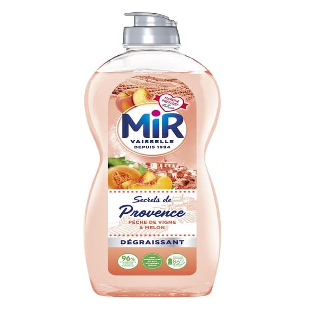 3178041364027 - Mir - Liquide vaisselle pêche de vigne et melon Secrets de Provence