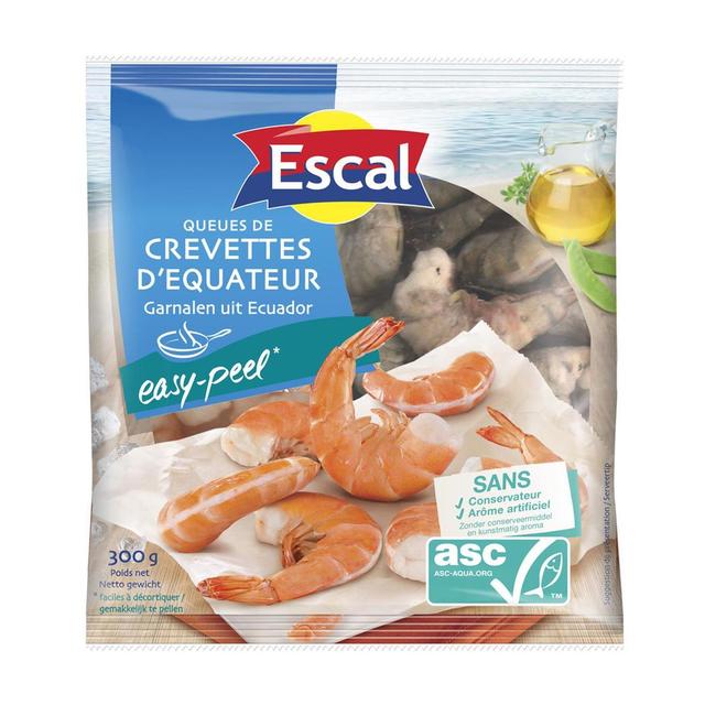 3261081234327 - Escal - Queues de crevettes crues d'Equateur avec carapace  ASC