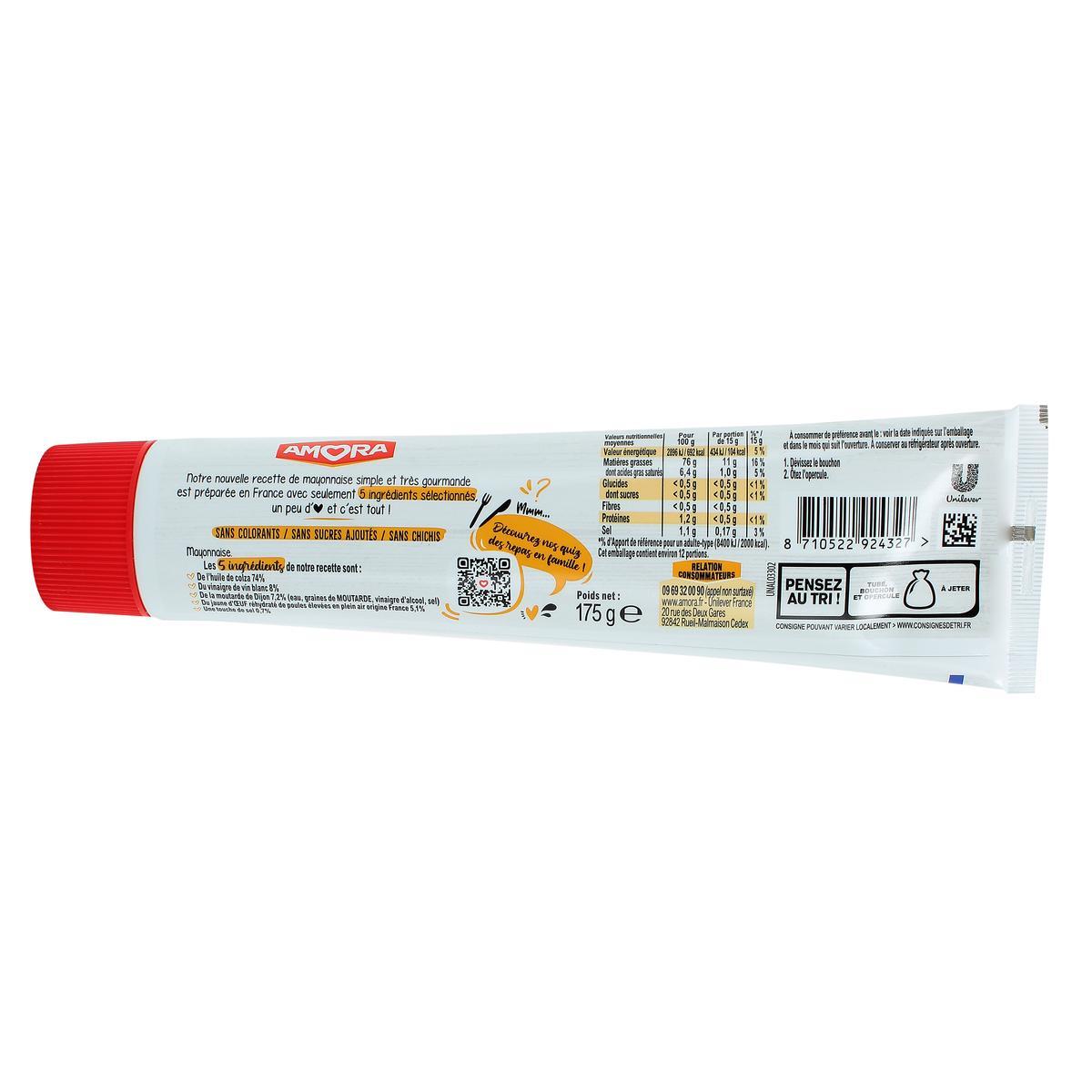8710522924327 - Amora - Mayonnaise de Dijon Tube 5 ingrédients