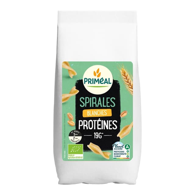 3380380114427 - Priméal - Pâtes spirales protéinées bio