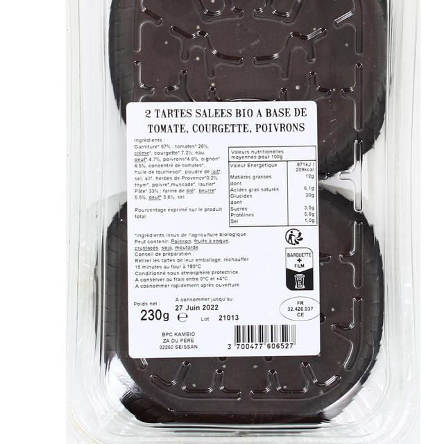 3700477606527 - Carte Nature - Tartes Provençales Bio