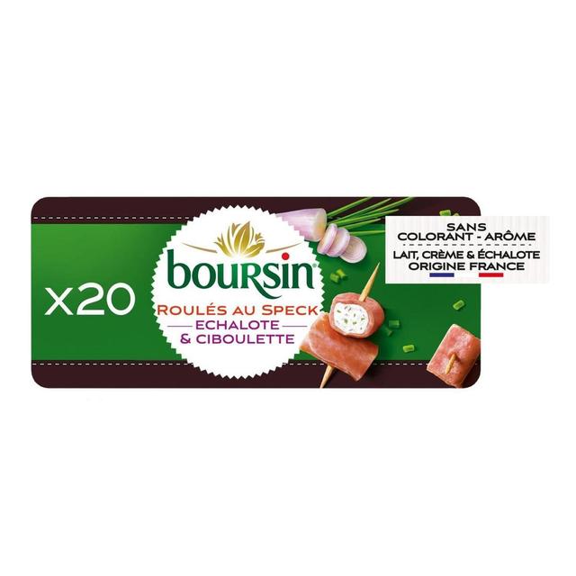 3073781057027 - Boursin - Fromage Apéritif au Speck Echalotte et Ciboulette100g