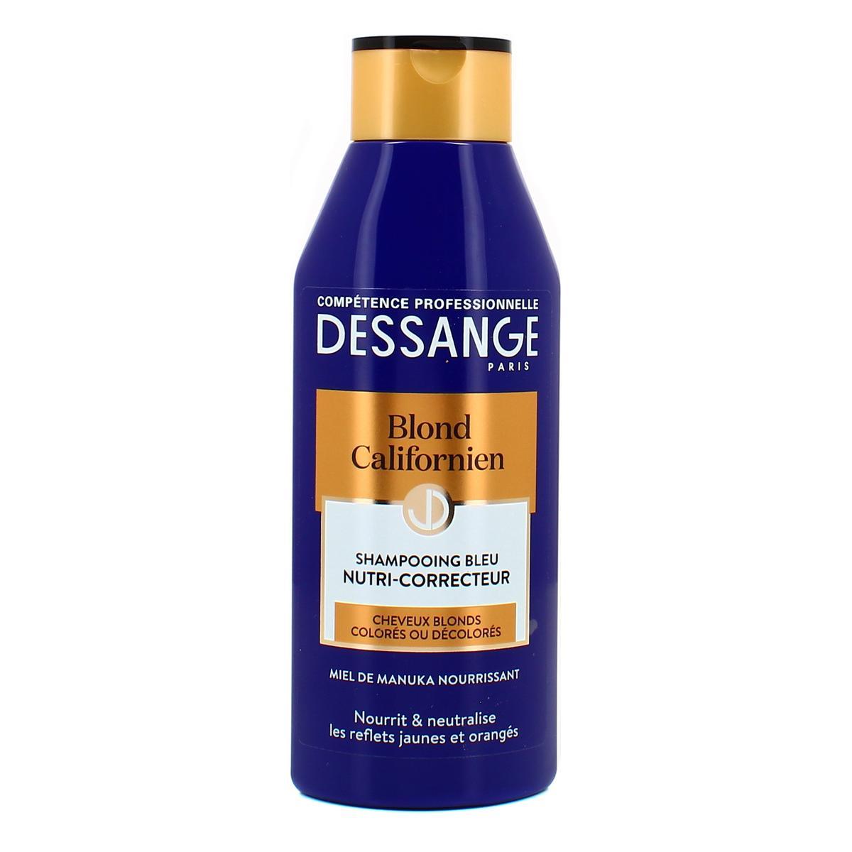 3600551049427 - Dessange - Shampoing Bleu Blond Californien Nutri-correcteur Cheveux Blonds Colorés 