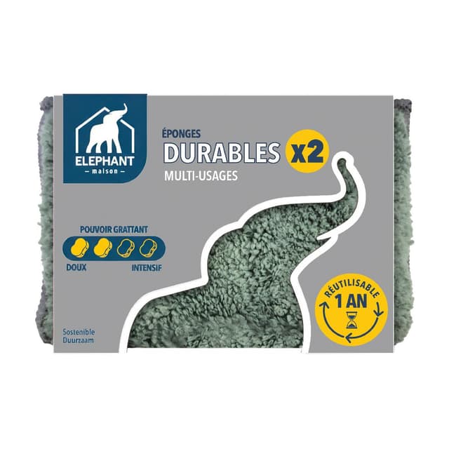 3543534440128 - Elephant - Eponge durable multi-usages 
