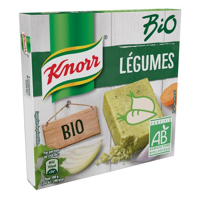 8714100880128 - Knorr - Bouillon Cube Légumes bio - 6 Cubes
