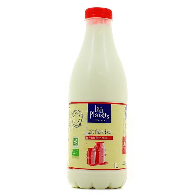 3760099530228 - Lait Plaisirs - Lait frais bio entier microfiltré
