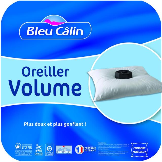3153633470928 - Bleu calin - Oreiller volume rectangulaire